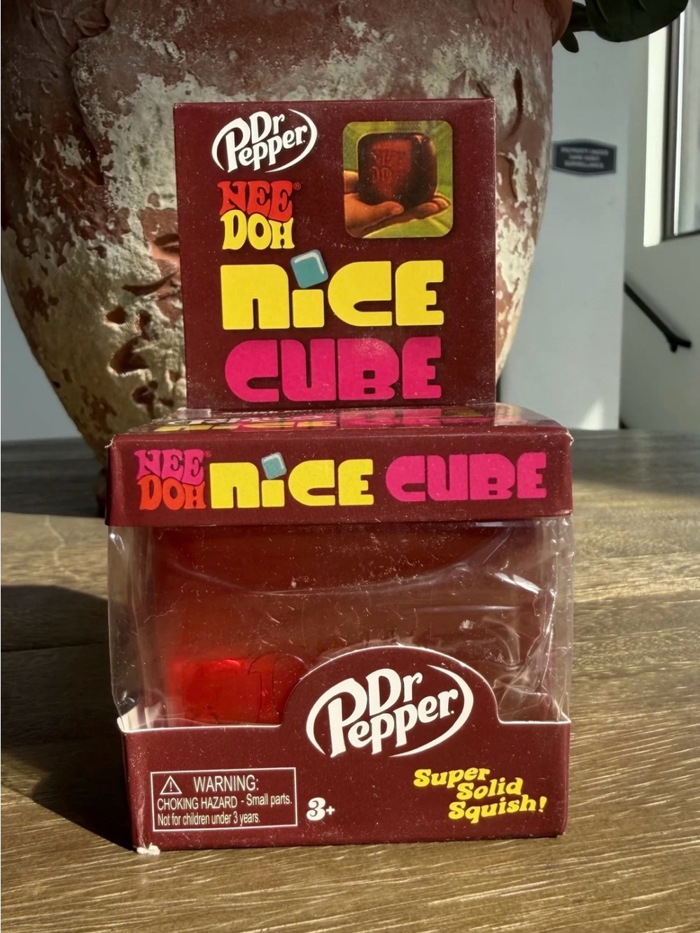 NeeDoh Nice Cube - Red Squishy Toy